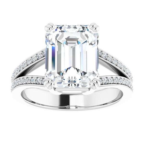Accented Engagement Ring Image 3 Karadema Inc Orlando, FL