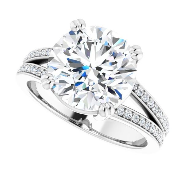 Accented Engagement Ring Image 5 Lake Oswego Jewelers Lake Oswego, OR