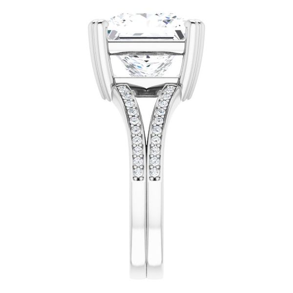 Accented Engagement Ring Image 4 Hingham Jewelers Hingham, MA