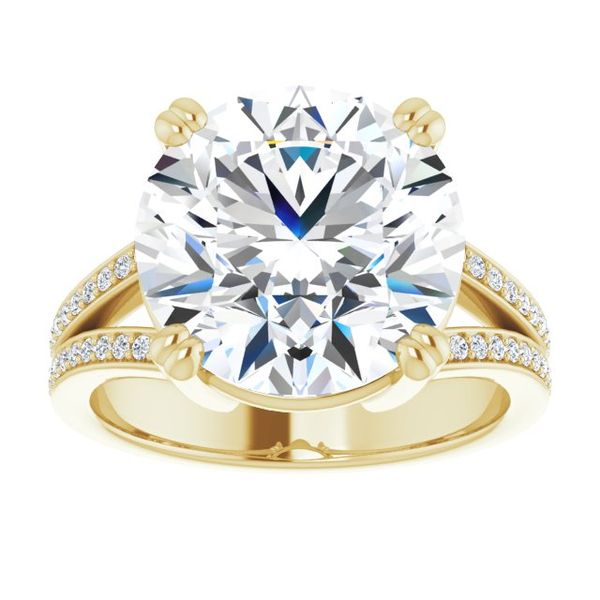 Accented Engagement Ring Image 3 Lake Oswego Jewelers Lake Oswego, OR