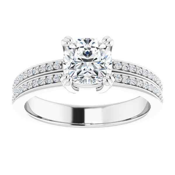 Accented Engagement Ring Image 3 Lake Oswego Jewelers Lake Oswego, OR
