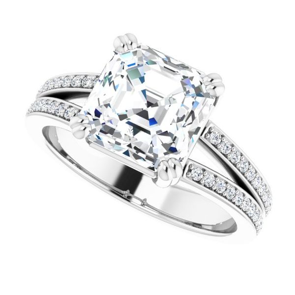 Accented Engagement Ring Image 5 Greenfield Jewelers Pittsburgh, PA