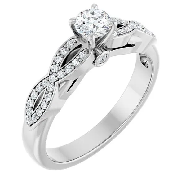 Infinity design deals engagement ring