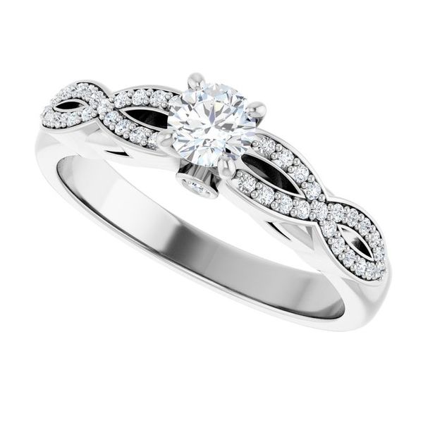 Infinity-Inspired Engagement Ring Image 5 Stuart Benjamin & Co. Jewelry Designs San Diego, CA