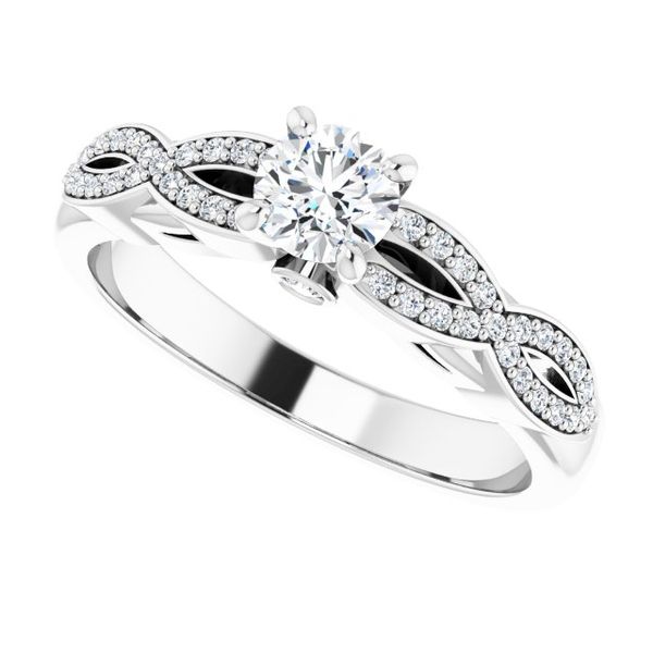 Infinity-Inspired Engagement Ring Image 5 Hingham Jewelers Hingham, MA