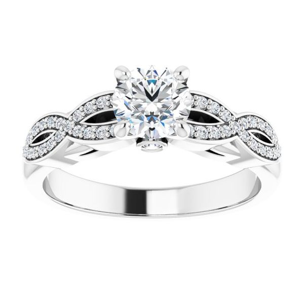 Infinity-Inspired Engagement Ring Image 3 Stuart Benjamin & Co. Jewelry Designs San Diego, CA