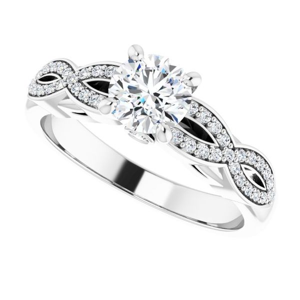 Infinity-Inspired Engagement Ring Image 5 LeeBrant Jewelry & Watch Co Sandy Springs, GA