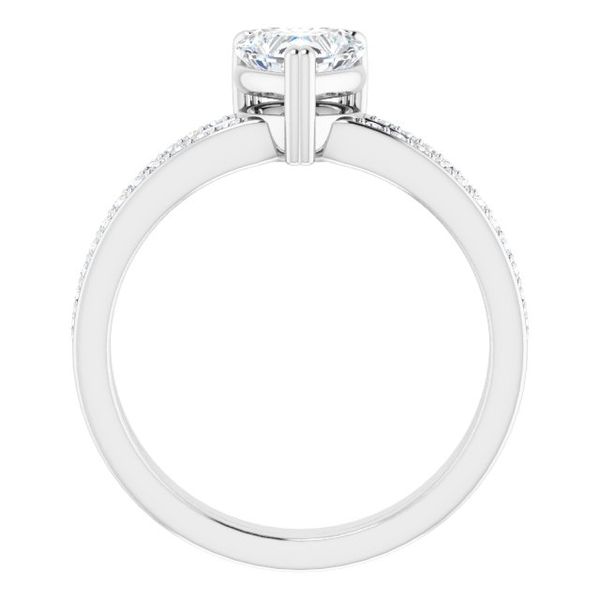 Accented Engagement Ring Image 2 Hingham Jewelers Hingham, MA