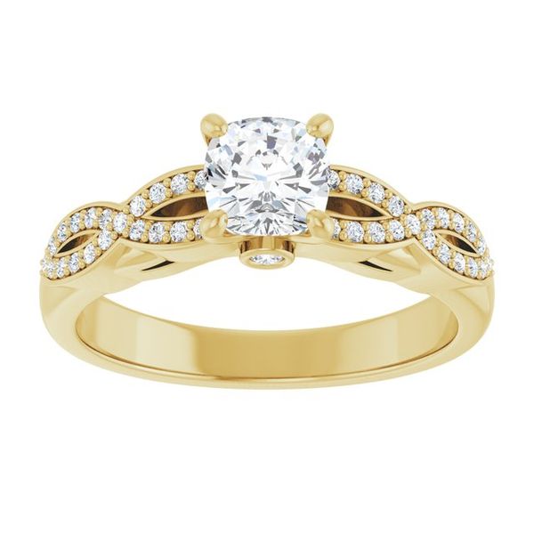 Infinity-Inspired Engagement Ring Image 3 Karadema Inc Orlando, FL