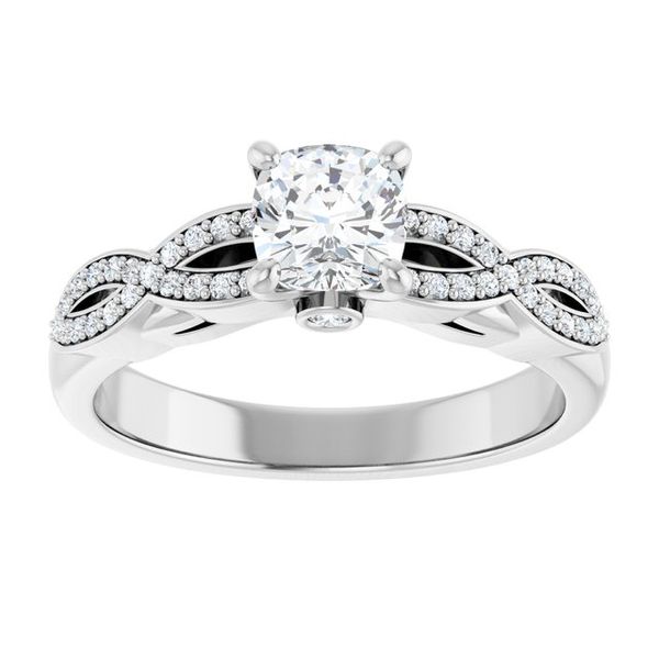 Infinity-Inspired Engagement Ring Image 3 Stuart Benjamin & Co. Jewelry Designs San Diego, CA
