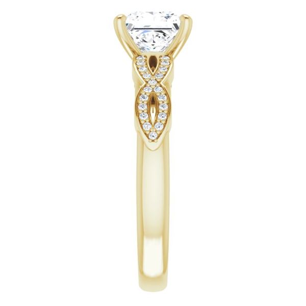 Infinity-Inspired Engagement Ring Image 4 Jambs Jewelry Raymond, NH