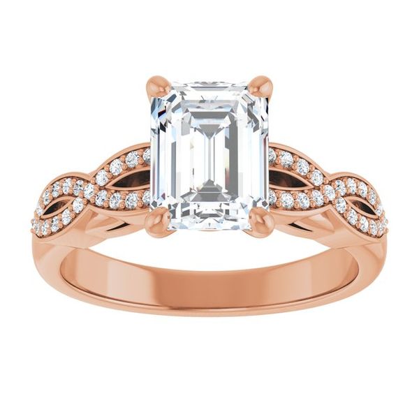 Infinity-Inspired Engagement Ring Image 3 Jambs Jewelry Raymond, NH