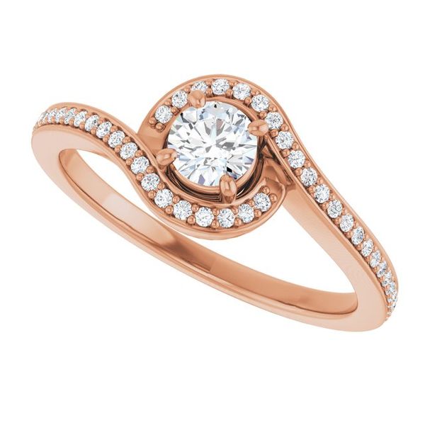 Bypass Halo-Style Engagement Ring Image 5 Glatz Jewelry Aliquippa, PA