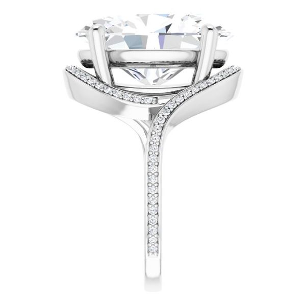 Bypass Halo-Style Engagement Ring Image 4 Glatz Jewelry Aliquippa, PA