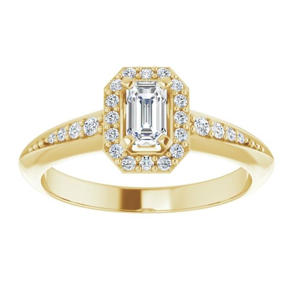 Halo-Style Engagement Ring Image 3 Futer Bros Jewelers York, PA