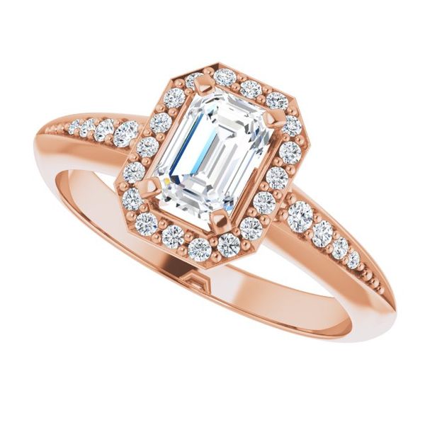 Halo-Style Engagement Ring Image 5 Futer Bros Jewelers York, PA