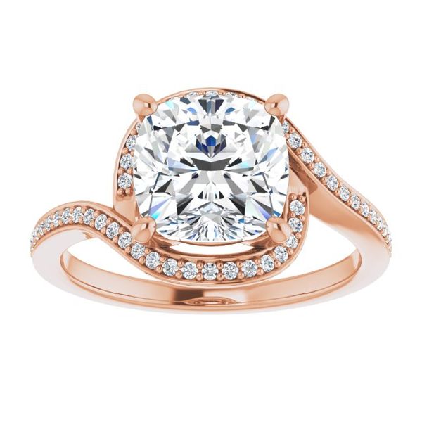 Bypass Halo-Style Engagement Ring Image 3 Glatz Jewelry Aliquippa, PA