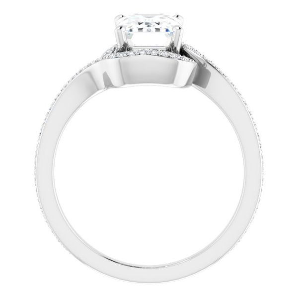 Bypass Halo-Style Engagement Ring Image 2 Futer Bros Jewelers York, PA