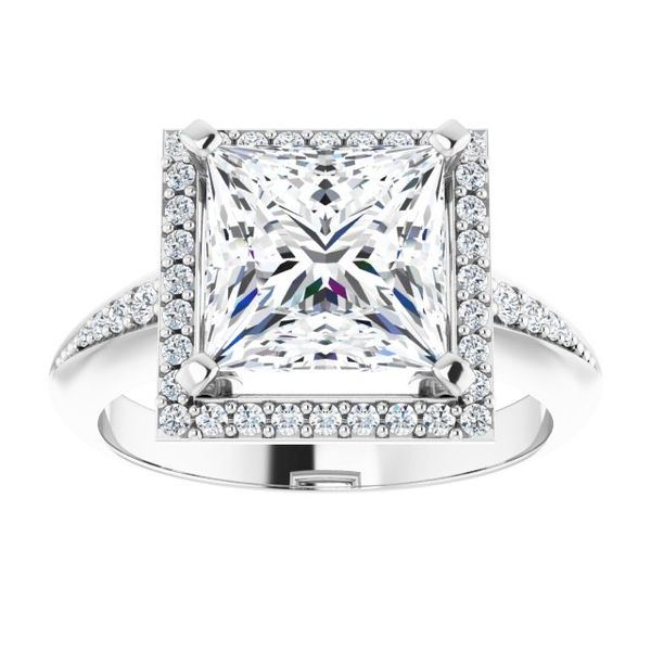 Halo-Style Engagement Ring Image 3 Futer Bros Jewelers York, PA