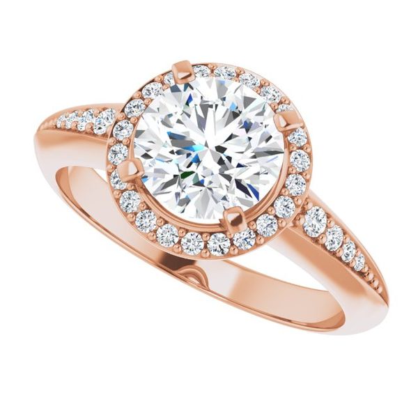 Halo-Style Engagement Ring Image 5 Glatz Jewelry Aliquippa, PA