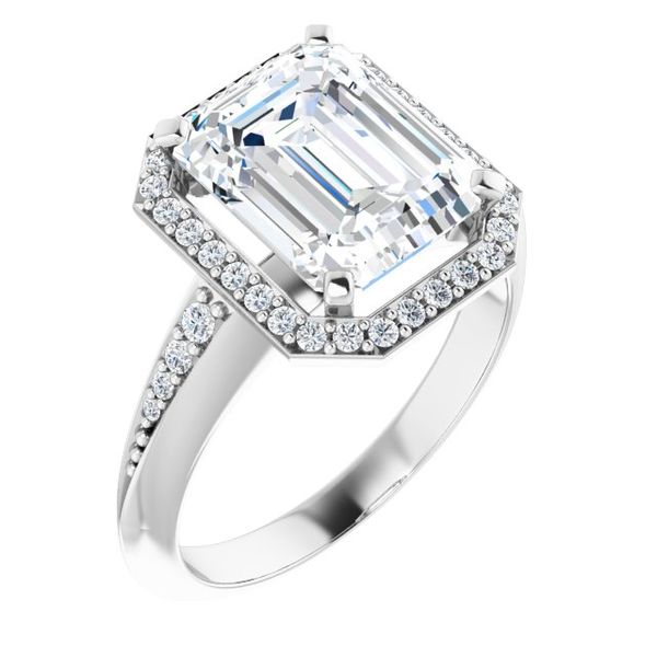 Halo-Style Engagement Ring Futer Bros Jewelers York, PA