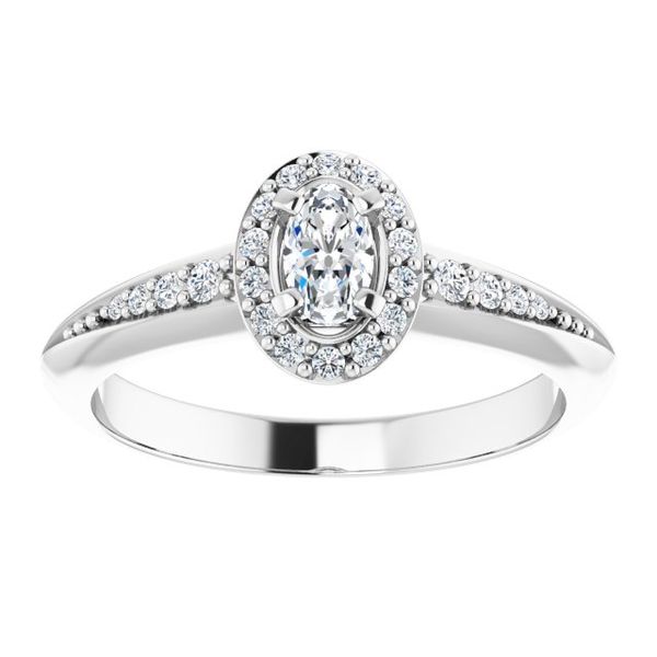 Halo-Style Engagement Ring Image 3 Glatz Jewelry Aliquippa, PA