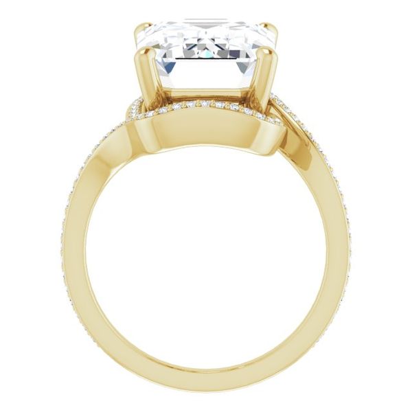 Bypass Halo-Style Engagement Ring Image 2 Glatz Jewelry Aliquippa, PA