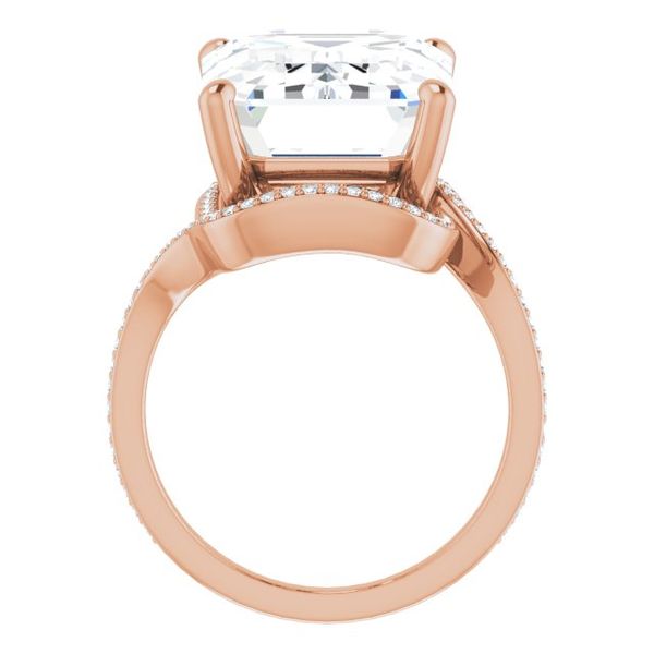 Bypass Halo-Style Engagement Ring Image 2 Glatz Jewelry Aliquippa, PA