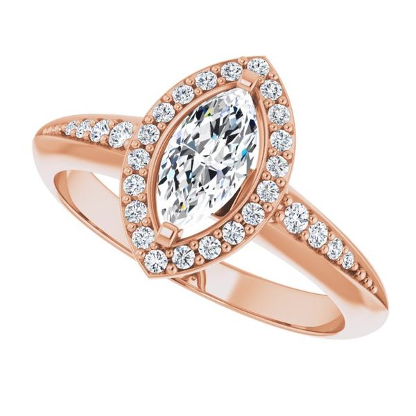 Halo-Style Engagement Ring Image 5 Glatz Jewelry Aliquippa, PA