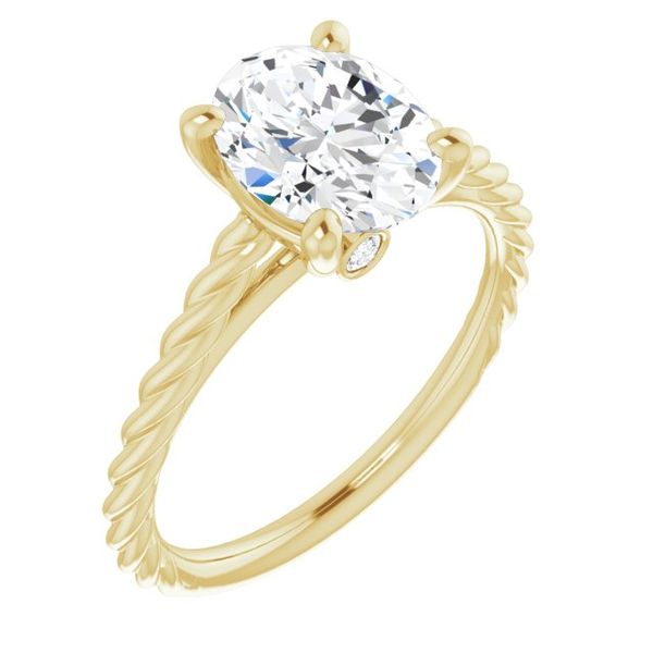 Solitaire Engagement Ring with Accent Mesa Jewelers Grand Junction, CO