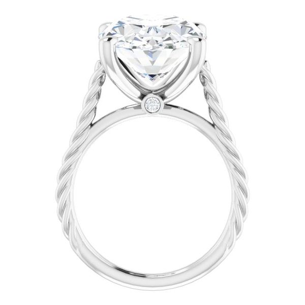 Solitaire Engagement Ring with Accent Image 2 Futer Bros Jewelers York, PA