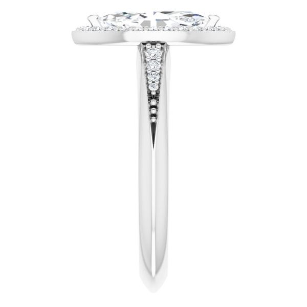 Halo-Style Engagement Ring Image 4 Futer Bros Jewelers York, PA