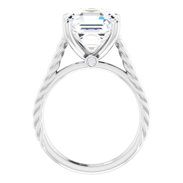 Solitaire Engagement Ring with Accent Image 2 Futer Bros Jewelers York, PA