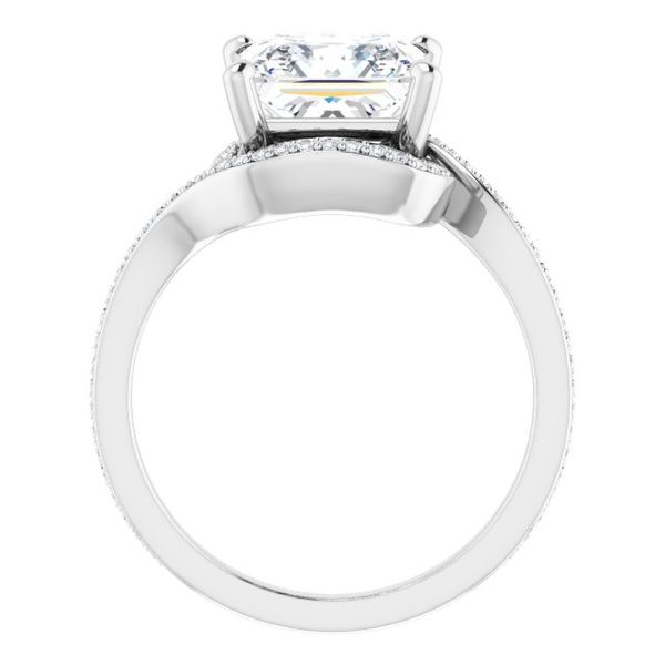Bypass Halo-Style Engagement Ring Image 2 Mesa Jewelers Grand Junction, CO