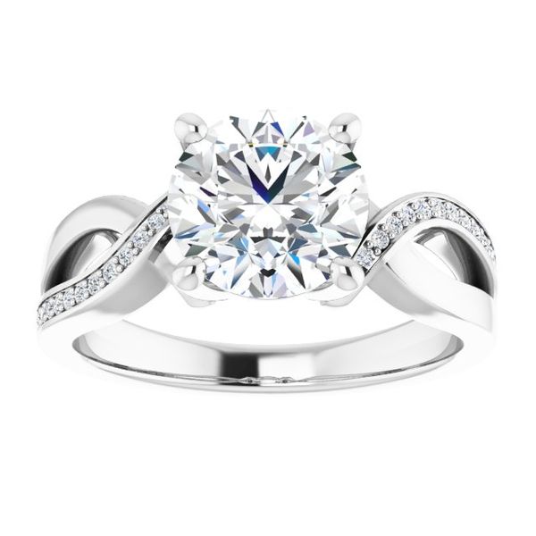 Accented Engagement Ring Image 3 Futer Bros Jewelers York, PA