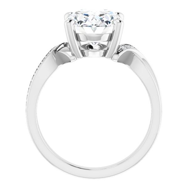 Accented Engagement Ring Image 2 Futer Bros Jewelers York, PA