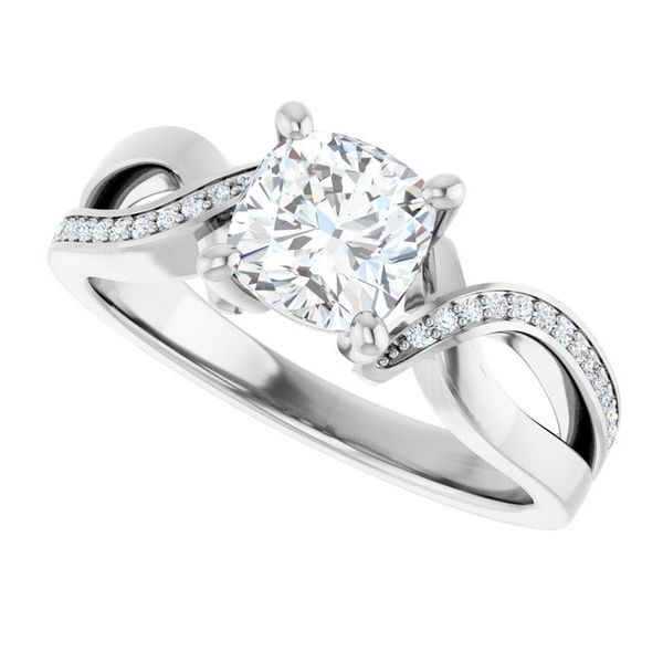 Accented Engagement Ring Image 5 Mesa Jewelers Grand Junction, CO
