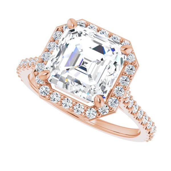 Halo-Style Engagement Ring Image 5 Michael Szwed Jewelers Longmeadow, MA