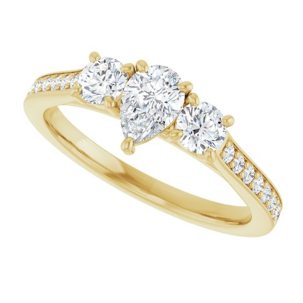 Three-Stone Engagement Ring Image 5 Waddington Jewelers Bowling Green, OH