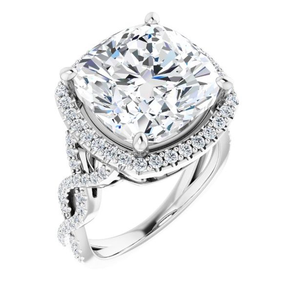 Infinity-Inspired Halo-Style Engagement Ring Mueller Jewelers Chisago City, MN