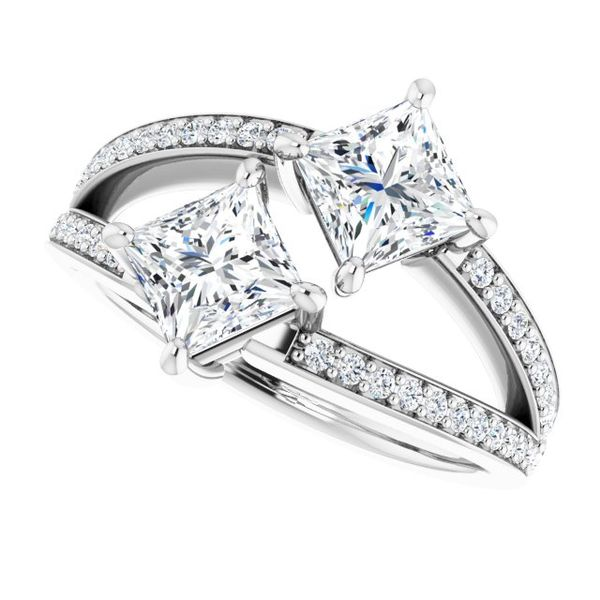 Two-Stone Engagement Ring CONFIG.2656172 18KW - Rings | The Ring Austin | Round Rock, TX