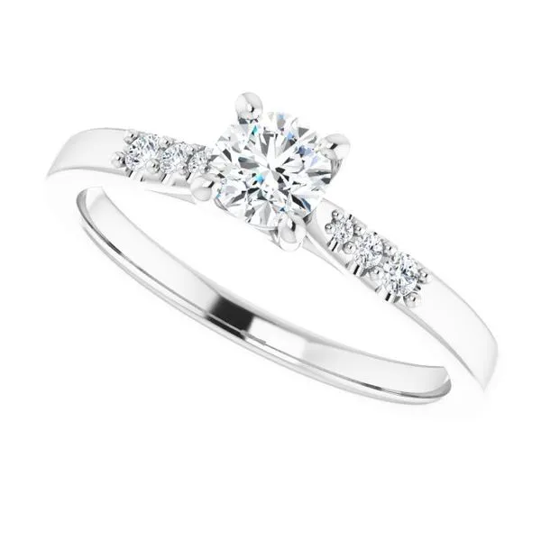 Accented Engagement Ring