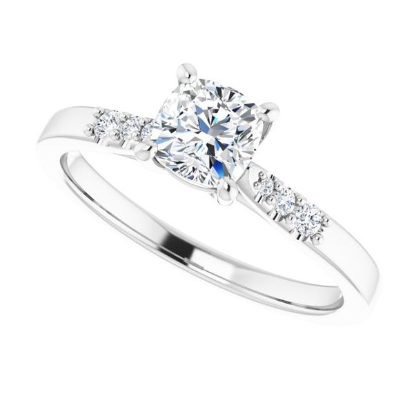 Accented Engagement Ring Image 5 LeeBrant Jewelry & Watch Co Sandy Springs, GA