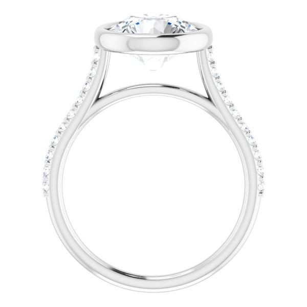 Bezel-Set Engagement Ring Image 2 LeeBrant Jewelry & Watch Co Sandy Springs, GA