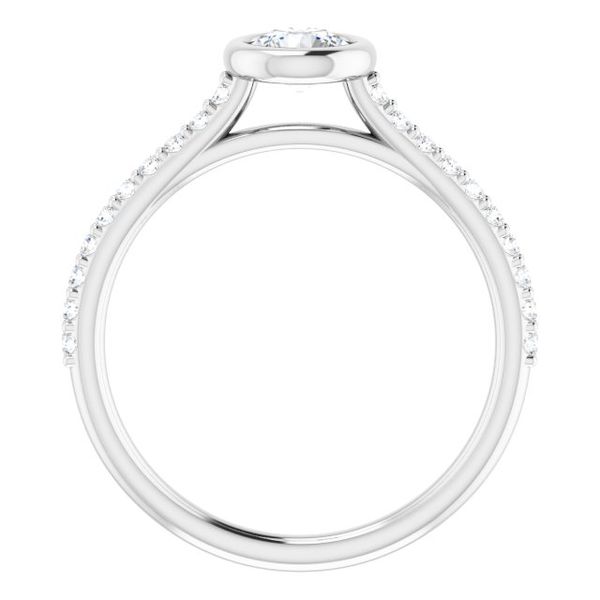 Bezel-Set Engagement Ring Image 2 LeeBrant Jewelry & Watch Co Sandy Springs, GA