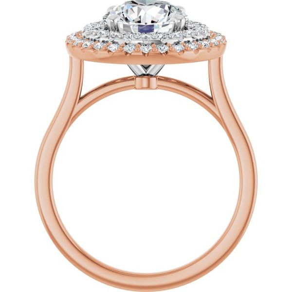 Double Halo-Style Engagement Ring Image 2 Vulcan's Forge LLC Kansas City, MO