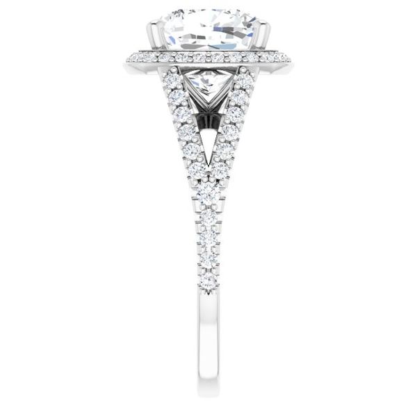 Halo-Style Engagement Ring Image 4 Goldstein's Jewelers Mobile, AL
