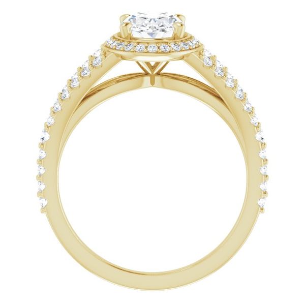 Halo-Style Engagement Ring Image 2 Von's Jewelry, Inc. Lima, OH