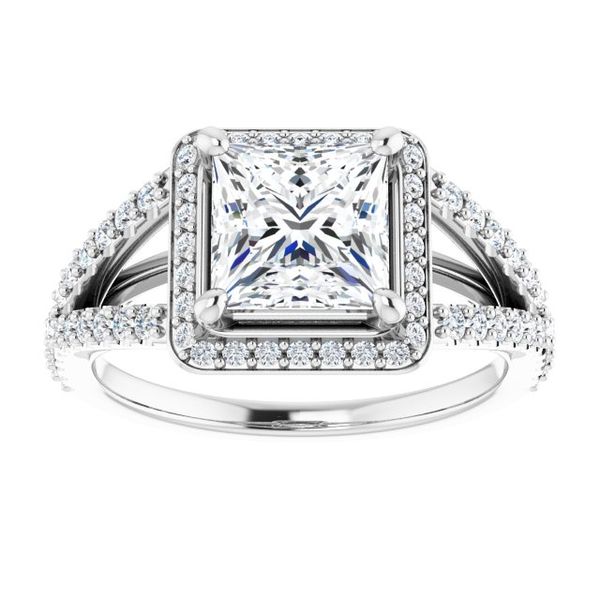 Halo-Style Engagement Ring Image 3 Goldstein's Jewelers Mobile, AL