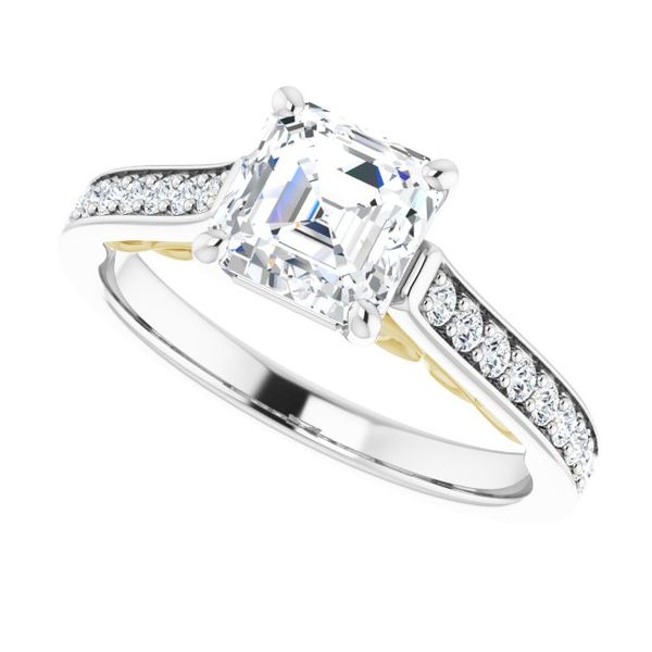 Accented Engagement Ring Image 5 Von's Jewelry, Inc. Lima, OH